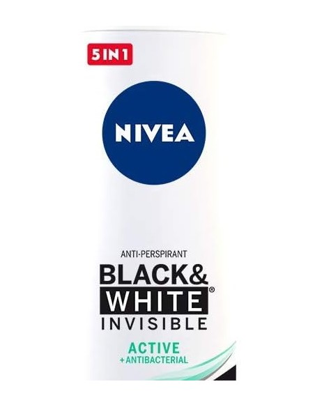 nivea deodorante spray formato maxi 200ml - black & white invisible - active: tuttocasashop.it: igiene e cura della persona