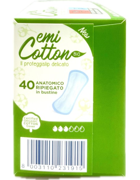 emi cotton 40 proteggislip in cotone - formato salva slip - ripiegati: tuttocasashop.it: igiene e cura della persona