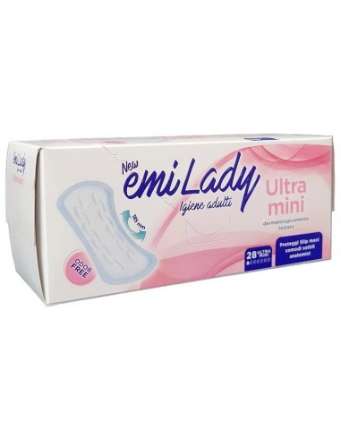 emi lady assorbenti lieve o leggera incontinenza - 28 pezzi - ultra mini: tuttocasashop.it: igiene e cura della persona