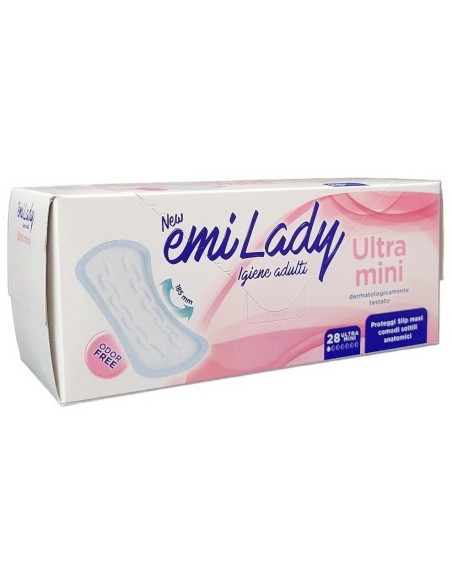 emi lady assorbenti lieve o leggera incontinenza - 28 pezzi - ultra mini: tuttocasashop.it: igiene e cura della persona