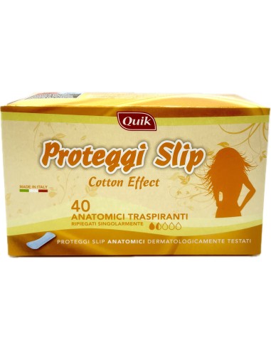 quik 40 assorbenti proteggislip anatomici - ripiegati: tuttocasashop.it: igiene e cura della persona