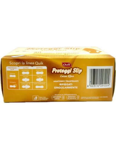 quik 40 assorbenti proteggislip anatomici - ripiegati: tuttocasashop.it: igiene e cura della persona