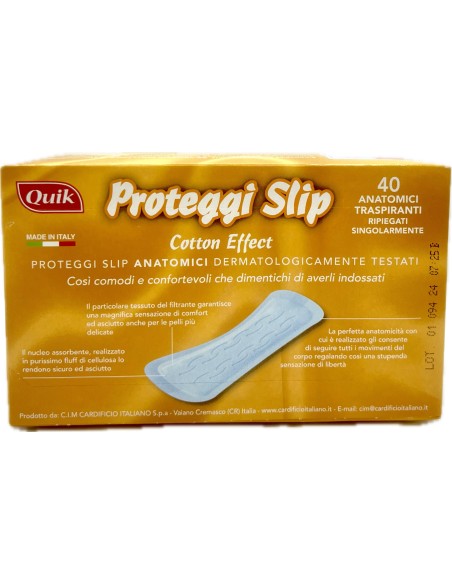 quik 40 assorbenti proteggislip anatomici - ripiegati: tuttocasashop.it: igiene e cura della persona