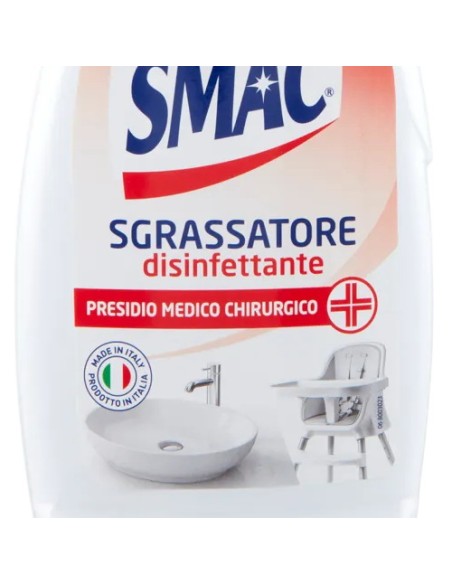 smac detergente spray con erogatore - 650ml - sgrassatore disinfettante: tuttocasashop.it: pulizia e cura della casa