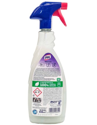 smac detergente spray con erogatore - 750ml - sgrassatore profumato lavanda: tuttocasashop.it: pulizia e cura della casa