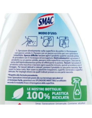 smac detergente spray con erogatore - 750ml - sgrassatore universale: tuttocasashop.it: pulizia e cura della casa