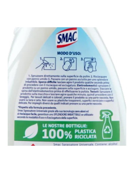smac detergente spray con erogatore - 750ml - sgrassatore universale: tuttocasashop.it: pulizia e cura della casa