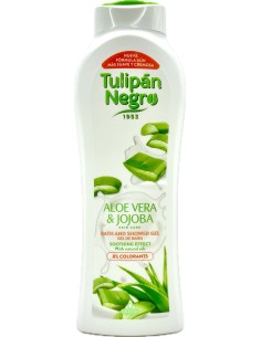 tulipan negro bagnoschiuma - 650ml - aloe vera & jojoba: tuttocasashop.it: igiene e cura della persona