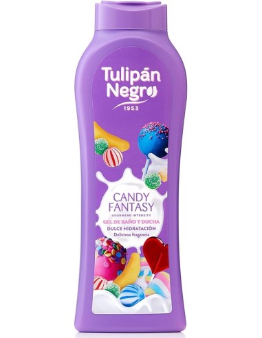 tulipan negro bagnoschiuma - 650ml - candy fantasy - dolce idratazione: tuttocasashop.it: igiene e cura della persona