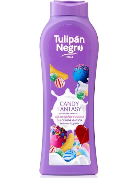 tulipan negro bagnoschiuma - 650ml - candy fantasy - dolce idratazione: tuttocasashop.it: igiene e cura della persona
