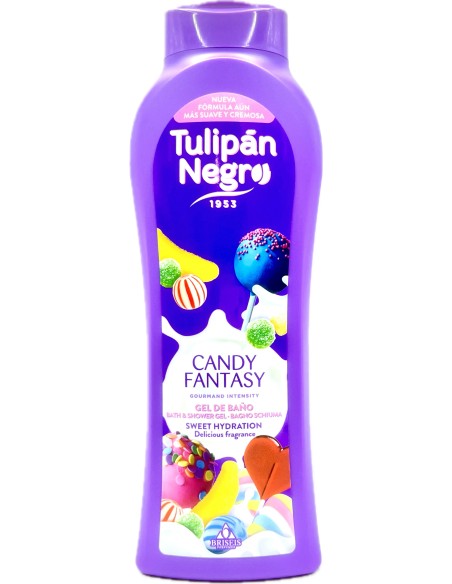 tulipan negro bagnoschiuma - 650ml - candy fantasy - dolce idratazione: tuttocasashop.it: igiene e cura della persona