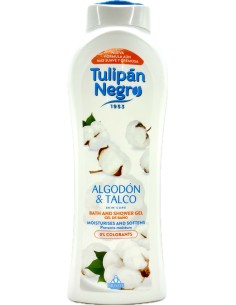 tulipan negro bagnoschiuma 650ml - cotone e talco - idratazione e morbidezza: tuttocasashop.it: igiene e cura della persona