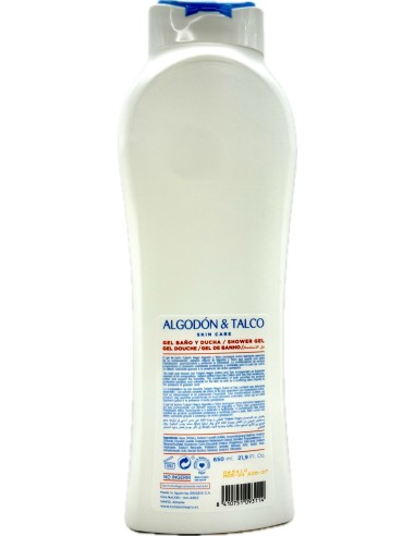 tulipan negro bagnoschiuma 650ml - cotone e talco - idratazione e morbidezza: tuttocasashop.it: igiene e cura della persona