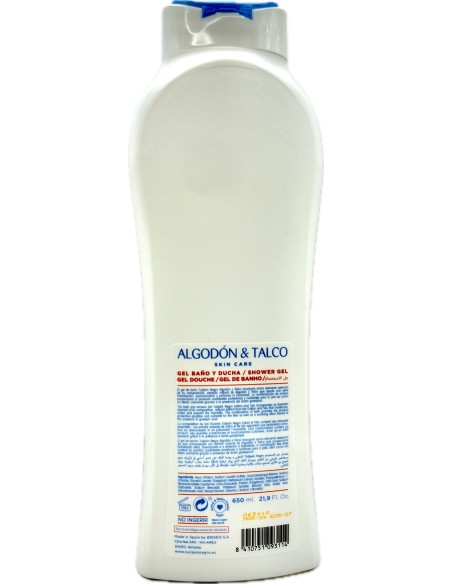 tulipan negro bagnoschiuma 650ml - cotone e talco - idratazione e morbidezza: tuttocasashop.it: igiene e cura della persona