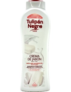 tulipan negro bagnoschiuma - 650ml - crema di sapone - massima idratazione: tuttocasashop.it: igiene e cura della persona