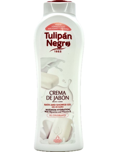 tulipan negro bagnoschiuma - 650ml - crema di sapone - massima idratazione: tuttocasashop.it: igiene e cura della persona