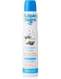 tulipan negro deodorante spray - 200ml - cotone e talco: tuttocasashop.it: igiene e cura della persona