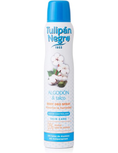 tulipan negro deodorante spray - 200ml - cotone e talco: tuttocasashop.it: igiene e cura della persona