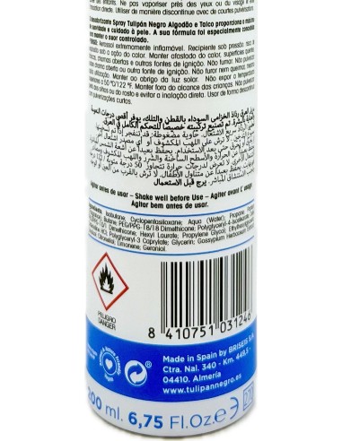 tulipan negro deodorante spray - 200ml - cotone e talco: tuttocasashop.it: igiene e cura della persona