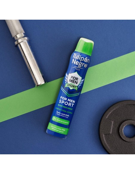 tulipan negro deodorante spray - 200ml - for men - sport: tuttocasashop.it: igiene e cura della persona