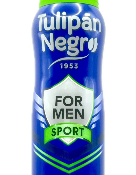 tulipan negro deodorante spray - 200ml - for men - sport: tuttocasashop.it: igiene e cura della persona