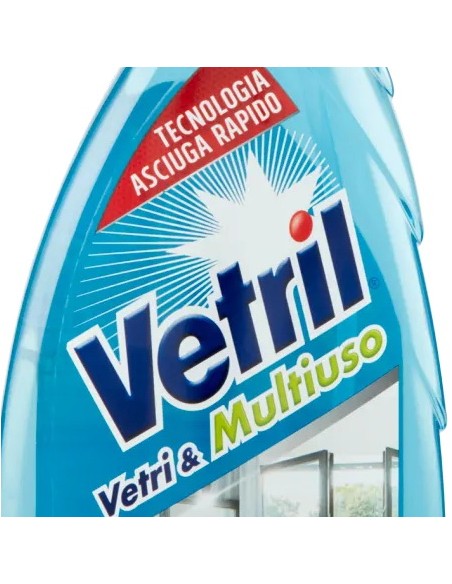 vetril detergente multiuso spray 650ml - con ammoniaca - blu: tuttocasashop.it: pulizia e cura della casa