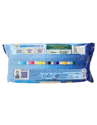 pampers sole&luna salviettine umidificate baby - 40 pezzi: tuttocasashop.it: igiene e cura della persona