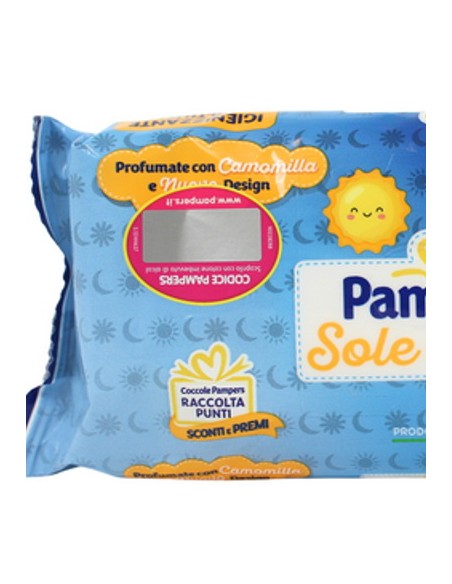 pampers sole&luna salviettine umidificate baby - 40 pezzi: tuttocasashop.it: igiene e cura della persona
