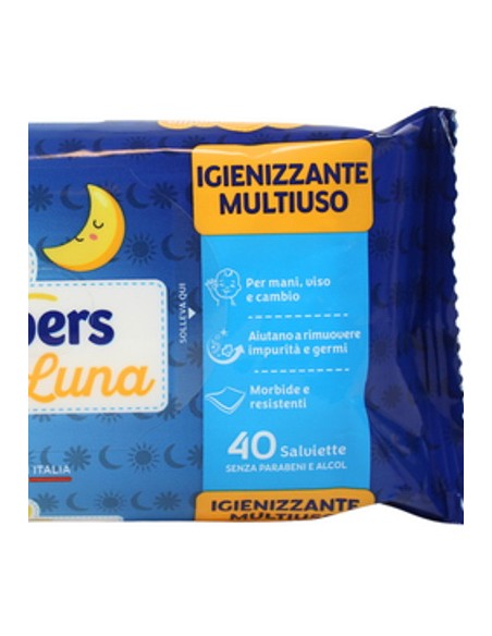 pampers sole&luna salviettine umidificate baby - 40 pezzi: tuttocasashop.it: igiene e cura della persona