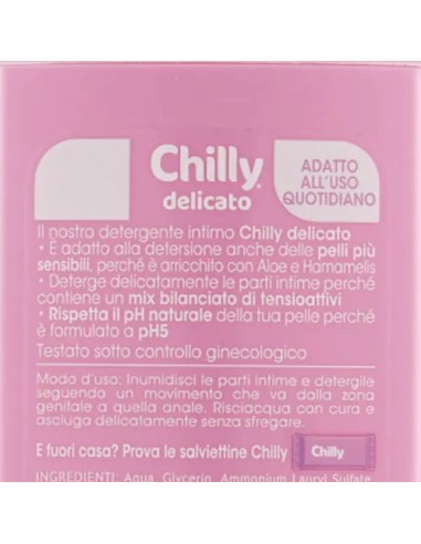 chilly detergente intimo 200ml - delicato - pelli sensibili - antiodor: tuttocasashop.it: igiene e cura della persona