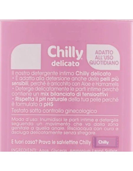 chilly detergente intimo 200ml - delicato - pelli sensibili - antiodor: tuttocasashop.it: igiene e cura della persona