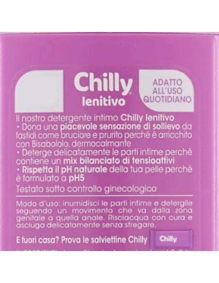 chilly detergente intimo 200ml - lenitivo - sollievo dai fastidi intimi: tuttocasashop.it: igiene e cura della persona