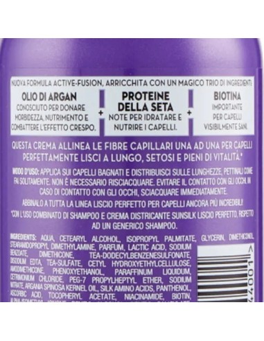 sunsilk crema per capelli 200ml - liscio perfetto - districande anti-crespo: tuttocasashop.it: igiene e cura della persona
