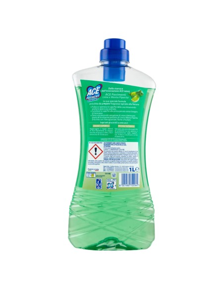 ace pavimenti igienizzante - 1 litro - lime e menta: tuttocasashop.it: pulizia e cura della casa