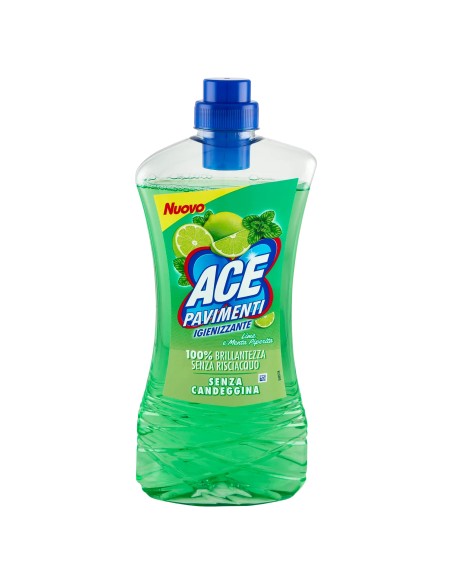 ace pavimenti igienizzante - 1 litro - lime e menta: tuttocasashop.it: pulizia e cura della casa