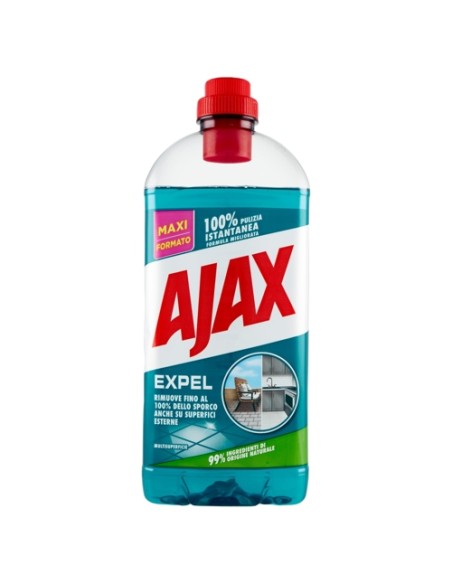 ajax pavimenti detergente liquido - 1250ml - expel - anche superfici esterne: tuttocasashop.it: pulizia e cura della casa
