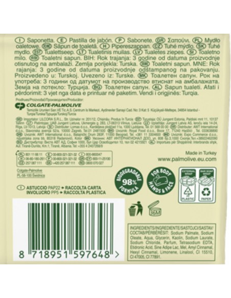 palmolive saponetta - 90 grammi - 4 pezzi - miele: tuttocasashop.it: igiene e cura della persona