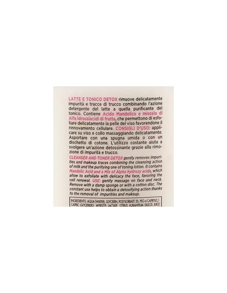 clinians detox latte e tonico 2in1 - 200ml - deterge detossifica esfolia: tuttocasashop.it: igiene e cura della persona