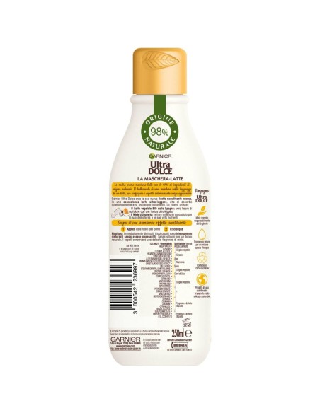 ultra dolce la maschera latte - 250ml - miele - ricostituente: tuttocasashop.it: igiene e cura della persona