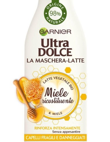 ultra dolce la maschera latte - 250ml - miele - ricostituente: tuttocasashop.it: igiene e cura della persona