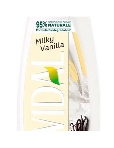 vidal bagnodoccia 500ml - vellutante - milky vanilla - latte e vaniglia: tuttocasashop.it: igiene e cura della persona