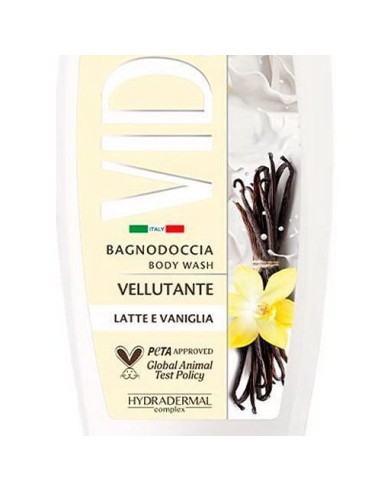 vidal bagnodoccia 500ml - vellutante - milky vanilla - latte e vaniglia: tuttocasashop.it: igiene e cura della persona