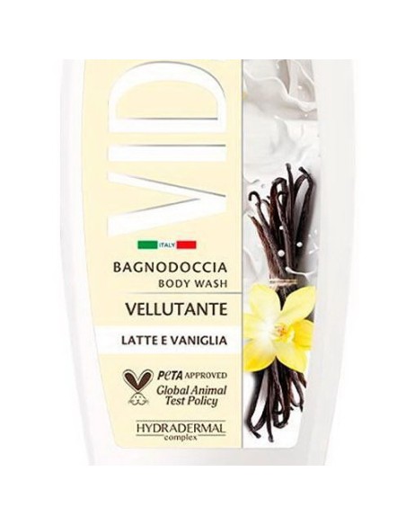 vidal bagnodoccia 500ml - vellutante - milky vanilla - latte e vaniglia: tuttocasashop.it: igiene e cura della persona