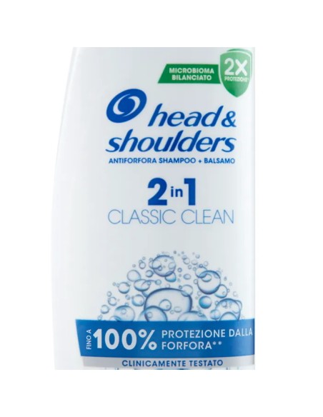 head & shoulders shampoo e balsamo 2in1 250ml - classic clean: tuttocasashop.it: igiene e cura della persona