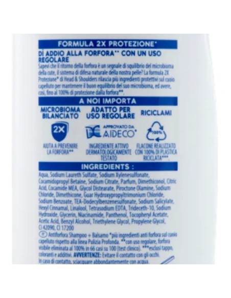 head & shoulders shampoo e balsamo 2in1 250ml - classic clean: tuttocasashop.it: igiene e cura della persona