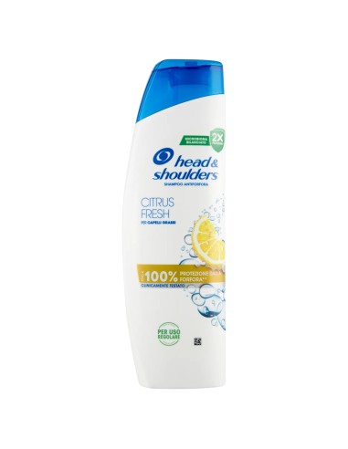 head & shoulders shampoo antiforfora 250ml - citrus fresh - capelli grassi: tuttocasashop.it: igiene e cura della persona