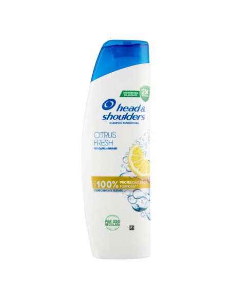 head & shoulders shampoo antiforfora 250ml - citrus fresh - capelli grassi: tuttocasashop.it: igiene e cura della persona