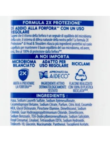 head & shoulders shampoo antiforfora 250ml - classic clean: tuttocasashop.it: igiene e cura della persona