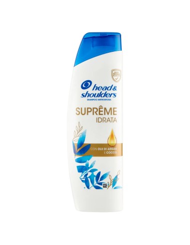 head & shoulders shampoo antiforfora 250ml - supreme idrata - argan e cocco: tuttocasashop.it: igiene e cura della persona