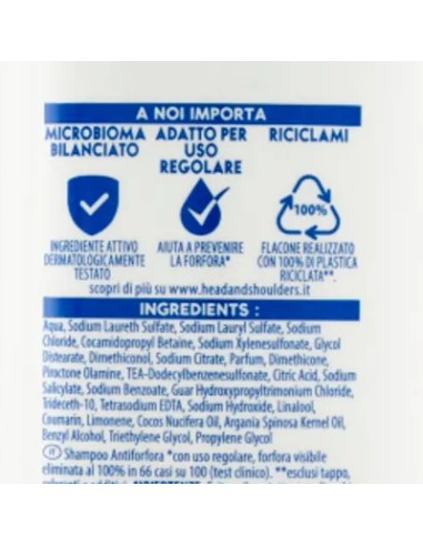 head & shoulders shampoo antiforfora 250ml - supreme idrata - argan e cocco: tuttocasashop.it: igiene e cura della persona